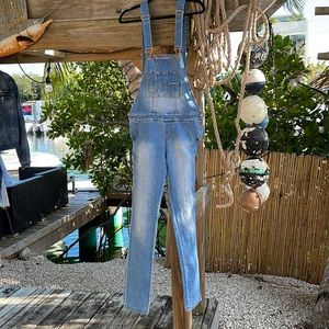 Studio F Columbia distressed overall ,coverall ,one piece size 10